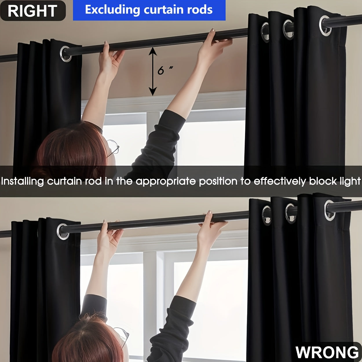 Modern Design Thick Blackout Curtain - Energy-Efficient, Light-Blocking, Grommet Top for Easy Hanging - Suitable for Living Room, Bedroom, Bay Window, Balcony - Made of Polyester, All-Season Use - Ideal for Living Room Décor