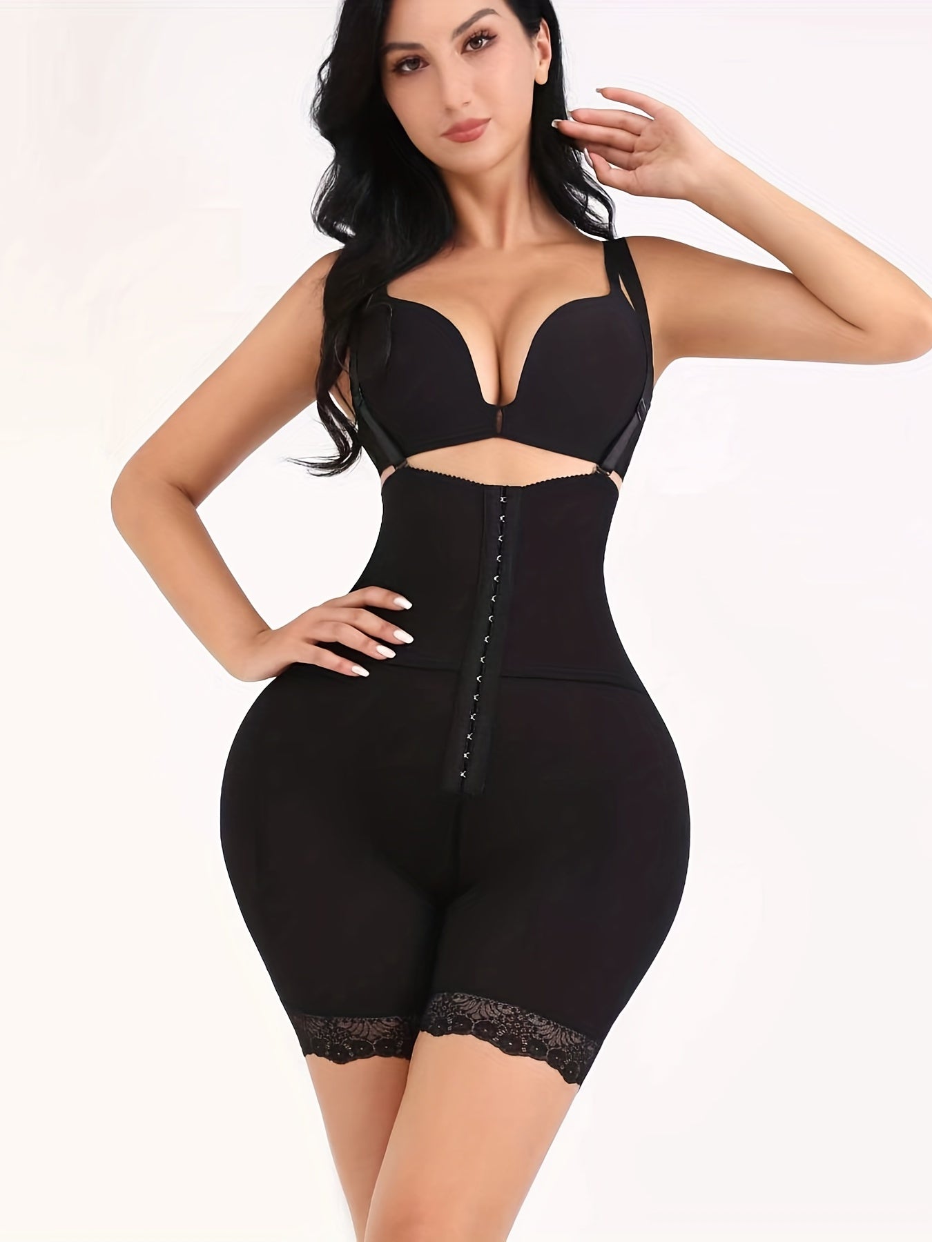 Women's shapewear for tummy control, butt lifting, and thigh slimming.