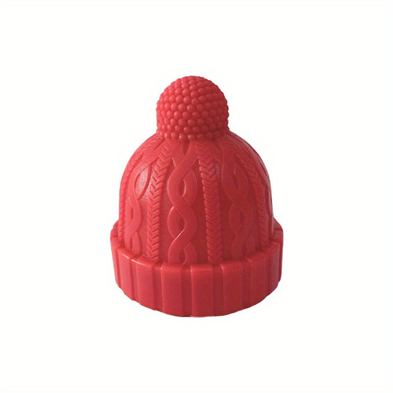 Silicone hat-shaped wine bottle stopper - Great for kitchen and dining, ideal Christmas gift.