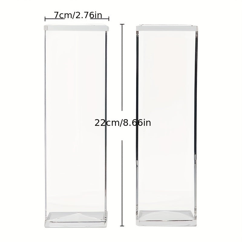 Rectangular clear acrylic cracker trays, set of 2, food contact safe, perfect for home, parties, and charcuterie boards.