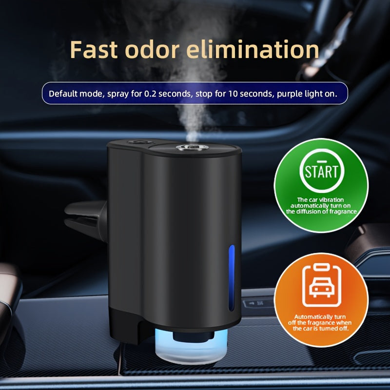 Portable car aromatherapy diffuser with rechargeable battery for a healthy lifestyle.