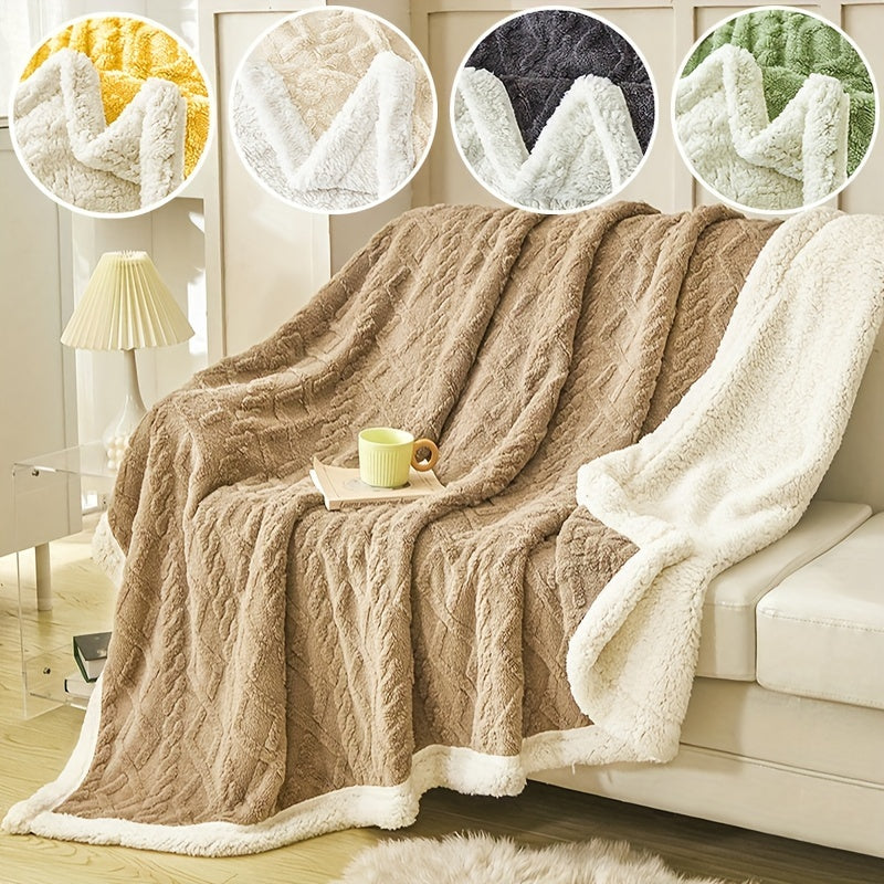 Soft and cozy Taffeta Solid Color Blanket perfect for cuddling up on the couch, in the office, or while camping and traveling. This versatile throw blanket is a great gift for all seasons.