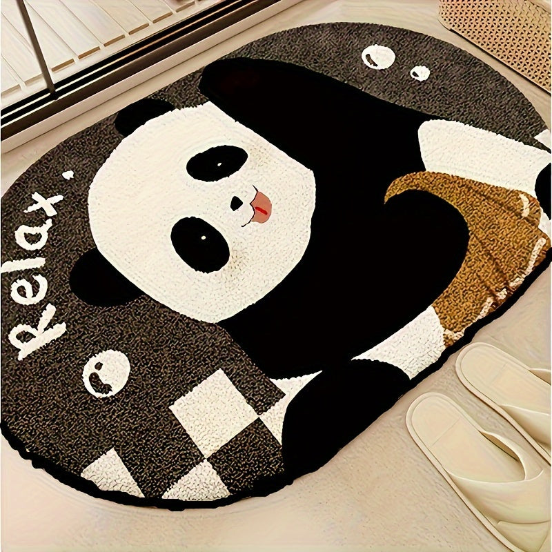 Get into the holiday spirit with our Festive Cartoon Panda Bathroom Mat! This soft, absorbent, and hand washable mat is the perfect addition to your home decor.