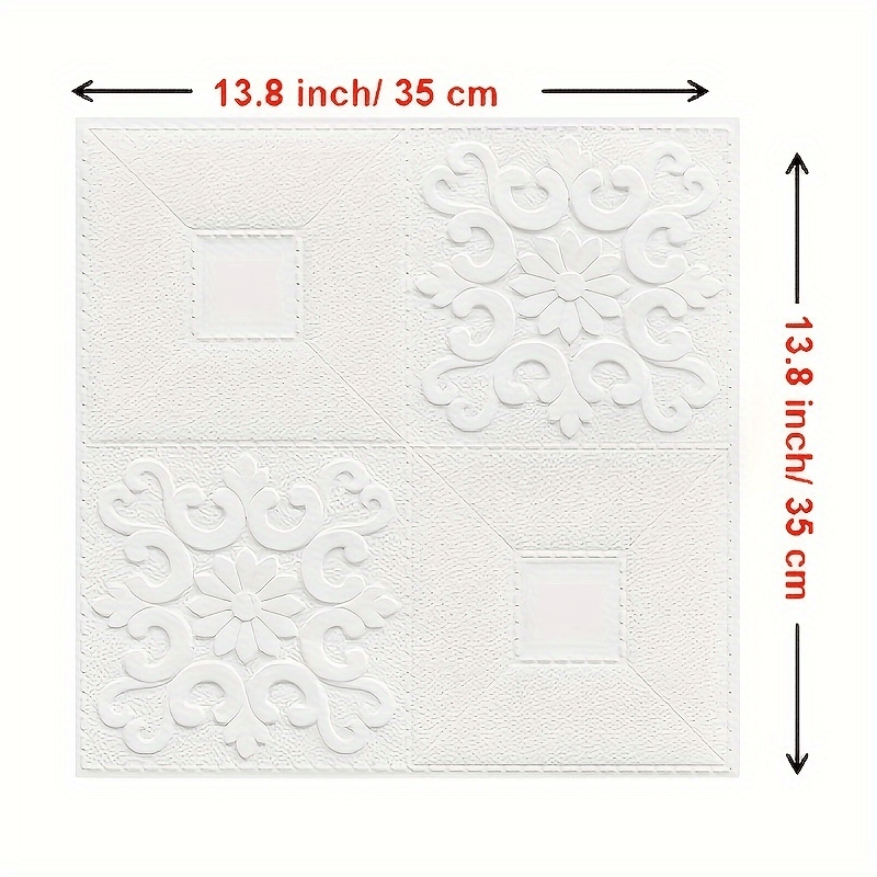 20pcs WONGIRL 3D Foam Wall Tile Stickers, Self-Adhesive & Waterproof, perfect for home decor in various rooms.