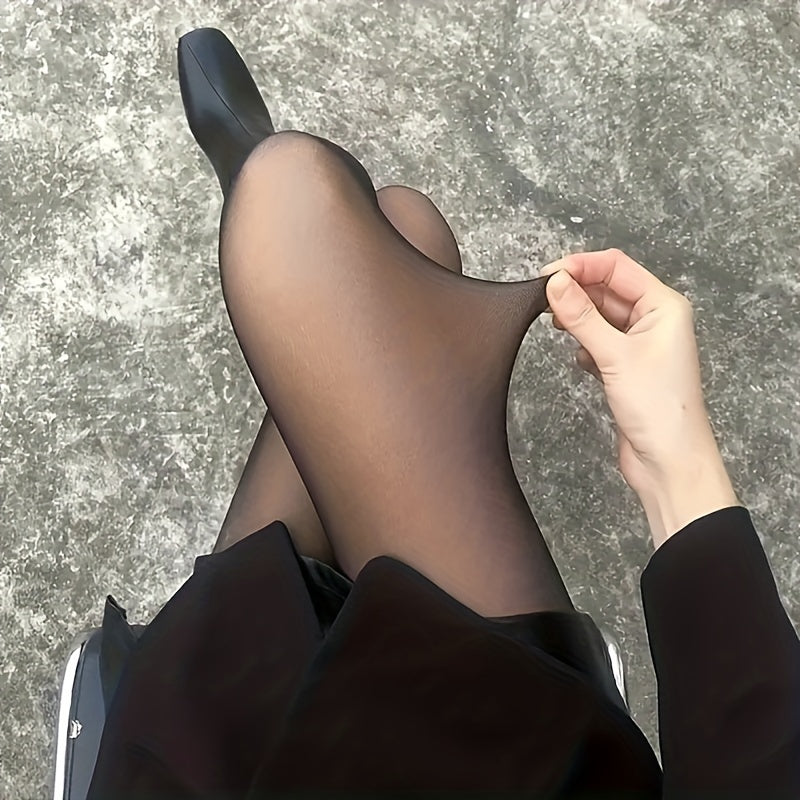 Imitation sheer tights, form-fitting pantyhose for spring and fall, women's stockings.