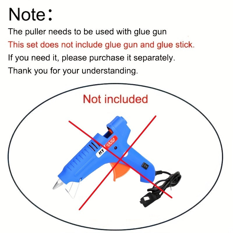 Non-metal repair tool for car dents using short T-puller.