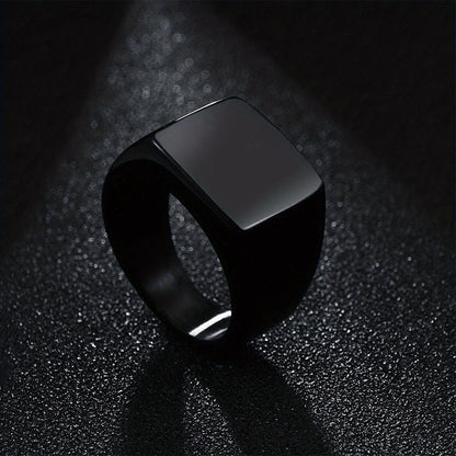 Classic Plain Ring - Men's Fashion Simple Stainless Steel Cast