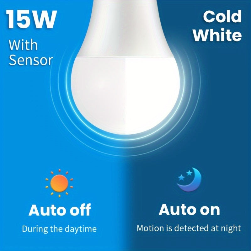 2pcs Motion Sensor LED Light Bulb for Home