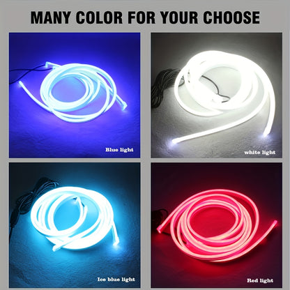 LED Car Hood Decorative Light Strip - Dynamic Flow, Always On, 12V Hardwired