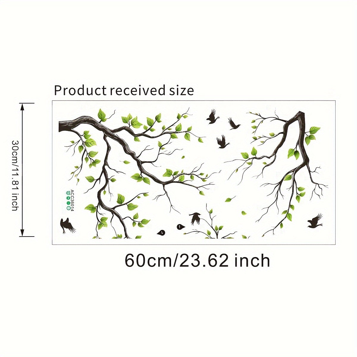 Adhesive PVC Stickers with Floral and Bird Designs for Office, Bedroom, and Living Room TV Background Decor - Waterproof Glass Window Decals