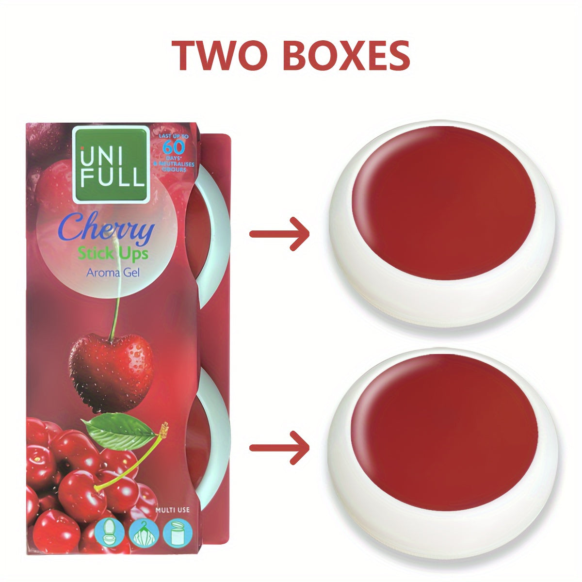 Cherry scented air fresheners x2 - for home, car, and bathroom decor