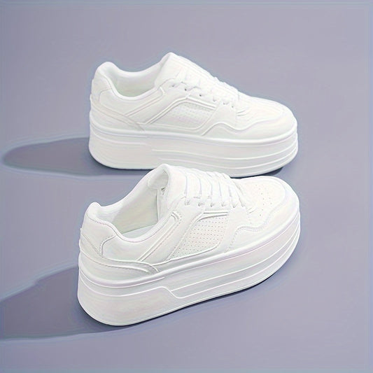 Women's all-season sneakers featuring lace-up closure, non-slip sole, and breathable materials.