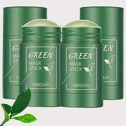 MEDIAN Green Tea Mask Stick - Deeply cleanses and moisturizes skin, suitable for all skin types. Paraben-free, hypoallergenic, and travel-friendly design. Portable beauty product for mask