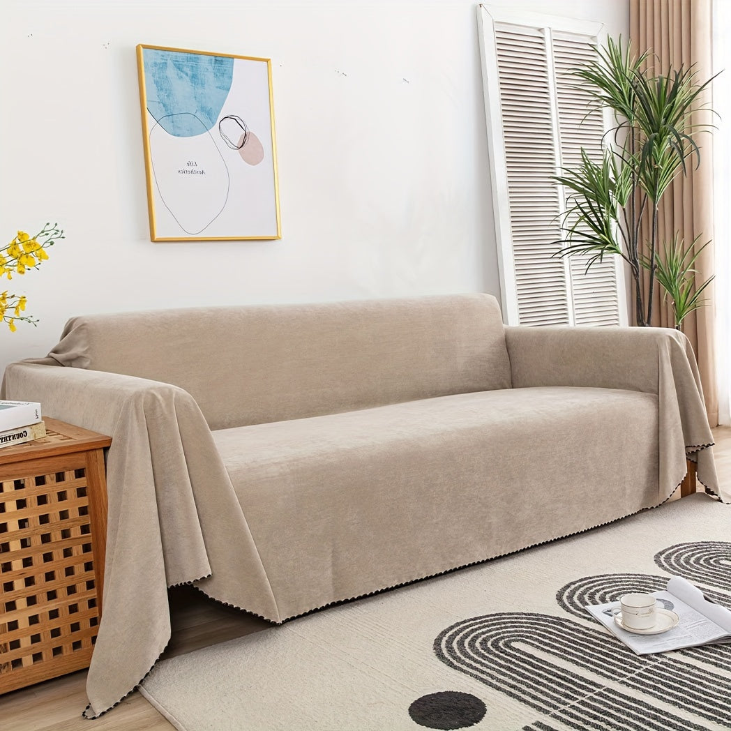 Anti-slip sofa towel for all seasons, protects against pet urine and dirt, perfect for home decor.