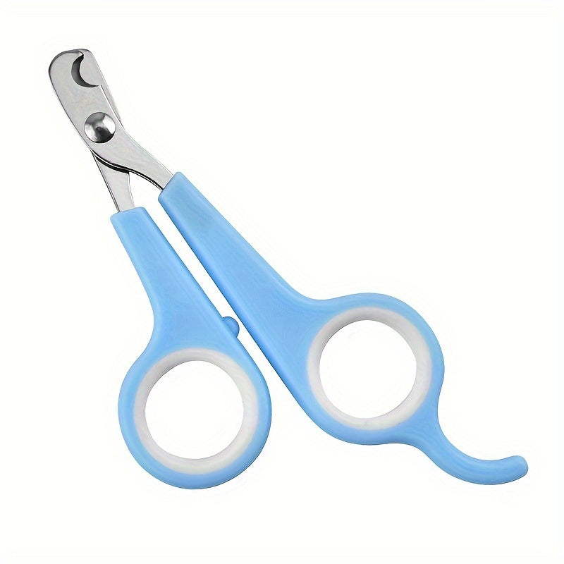 Pet nail clippers for cats and small dogs, made of durable stainless steel without the need for batteries.