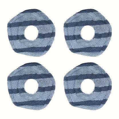 Set of 4 Replacement Vacuum Mop Pads for Eufy X10 Pro Omni and Eufy X9 Pro Robot Cleaners, Includes Clothes