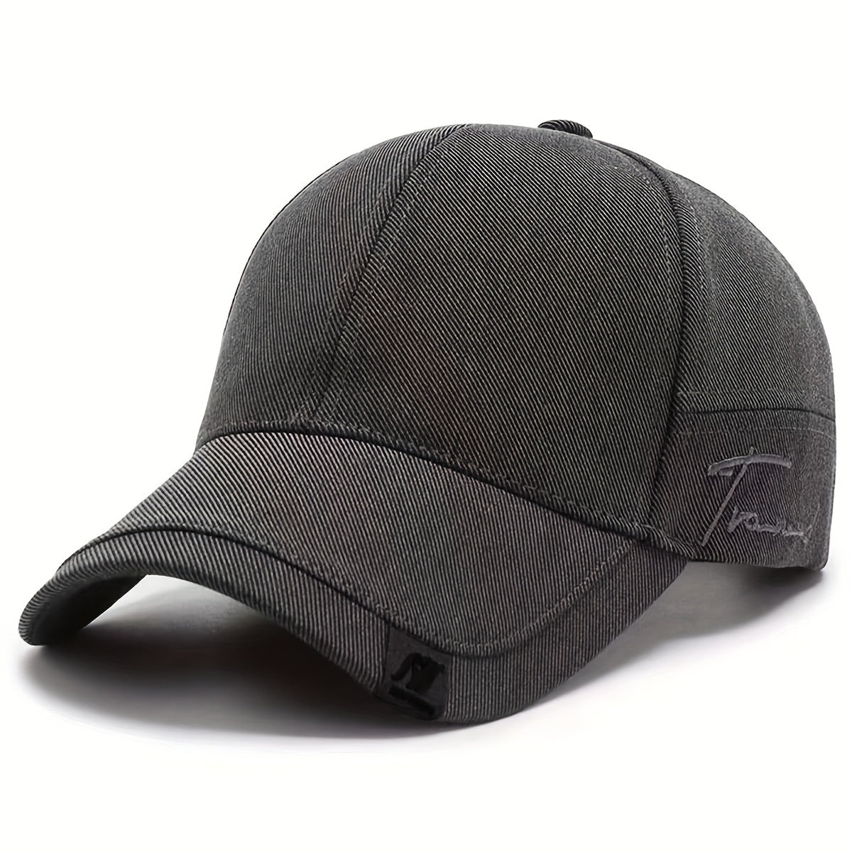 Men's solid color baseball cap for outdoor activities, casual wear, and sun protection.