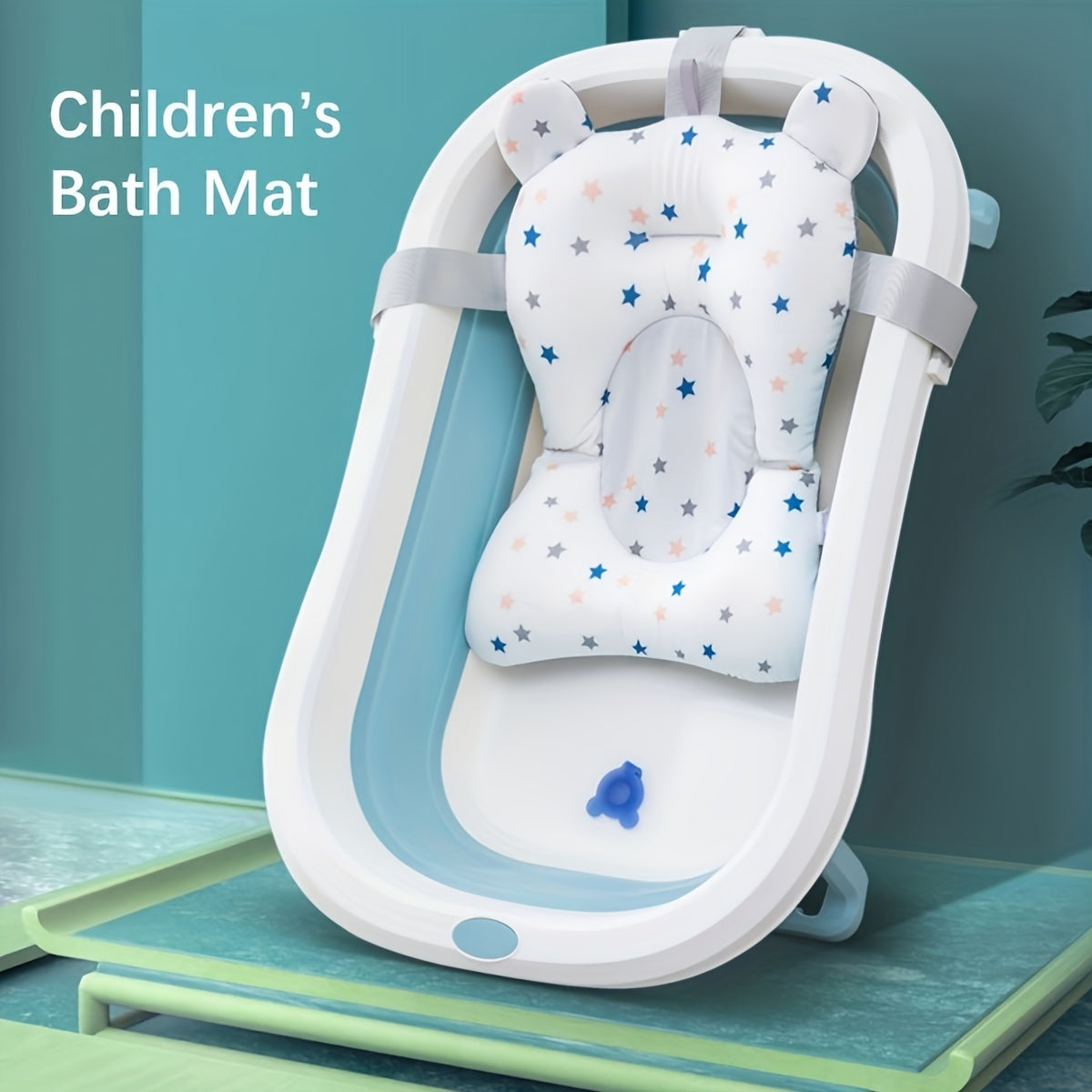 Support your baby during bath time with the PanLynner Baby Bath Seat. This non-slip cushion is suitable for infants to toddlers aged 0-3 years old. Made from soft polyester material, this bath mat includes a safety strap for added security.