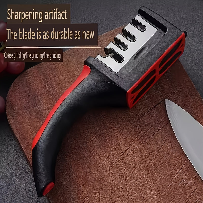 Versatile Handheld Knife Sharpener: Sturdy, Lightweight, and Convenient - Ideal for Everyday Kitchen Tasks