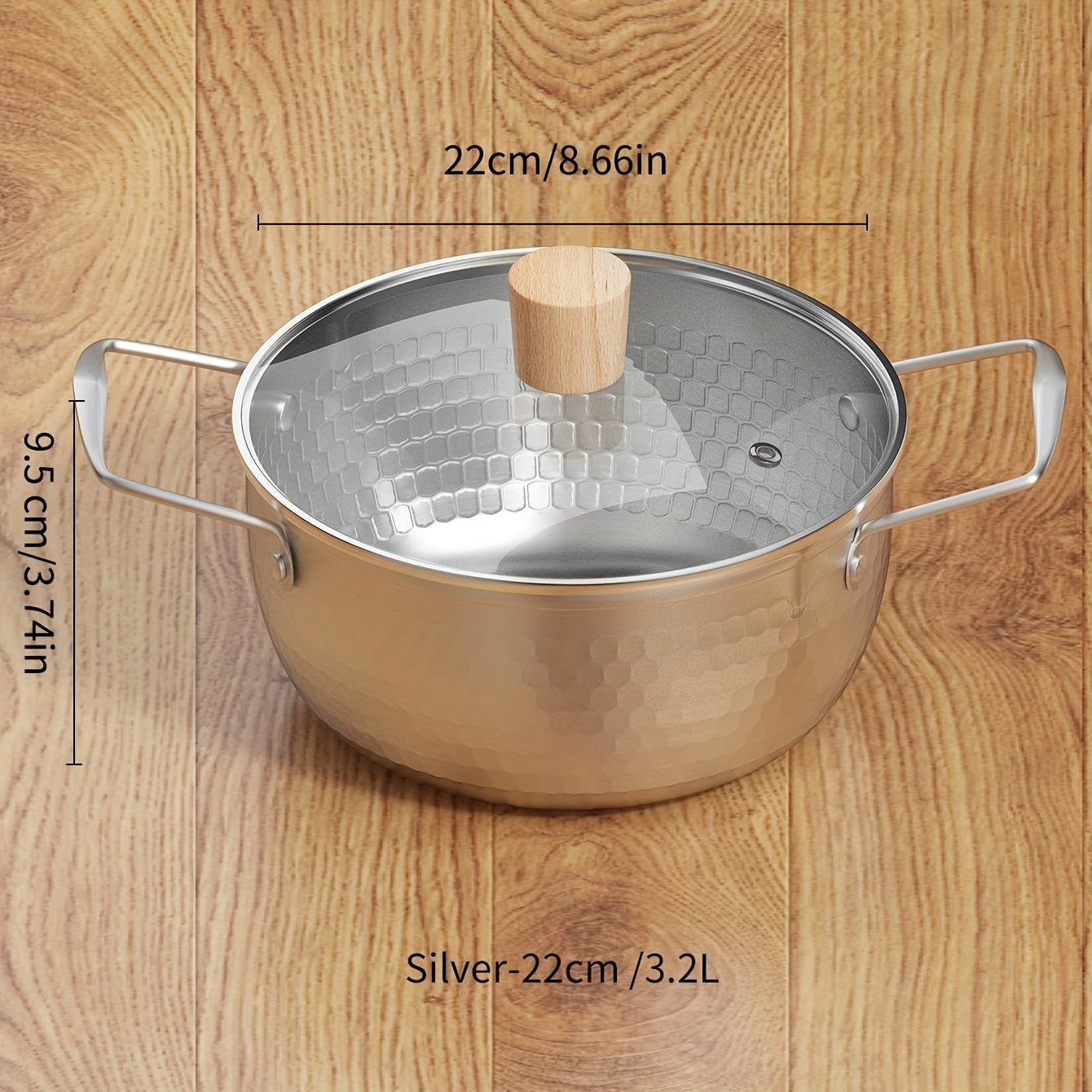 1-piece Small Pot, Perfect for Single Serving Hot Pot. Ideal for Dorm Rooms, Single Rooms, Camping, and Outdoor Use. Household Pot for Personal Use.