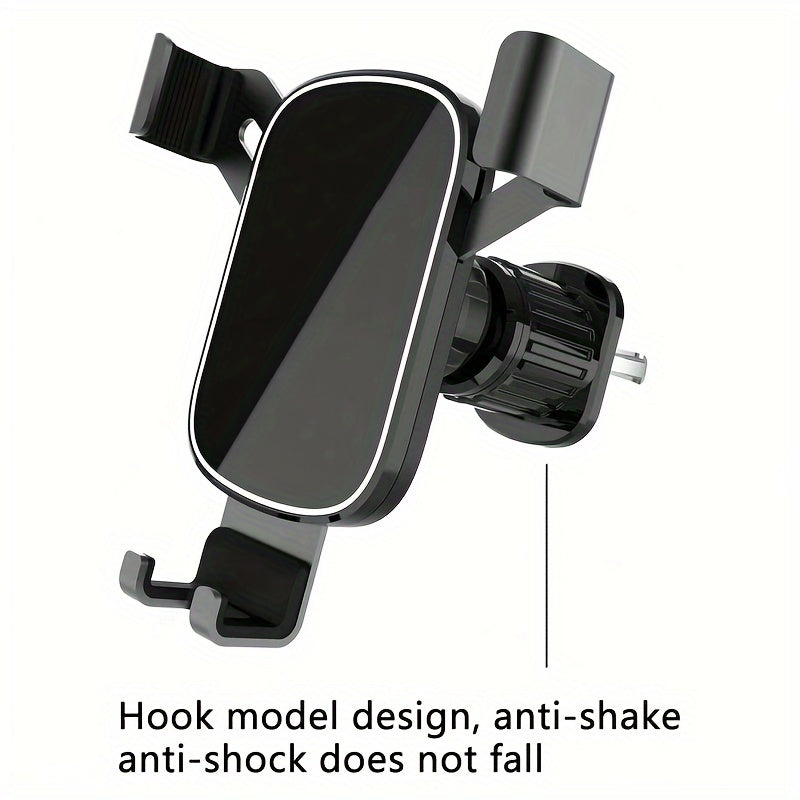 Car Air Outlet Phone Holder with Gravity Mirror Clip