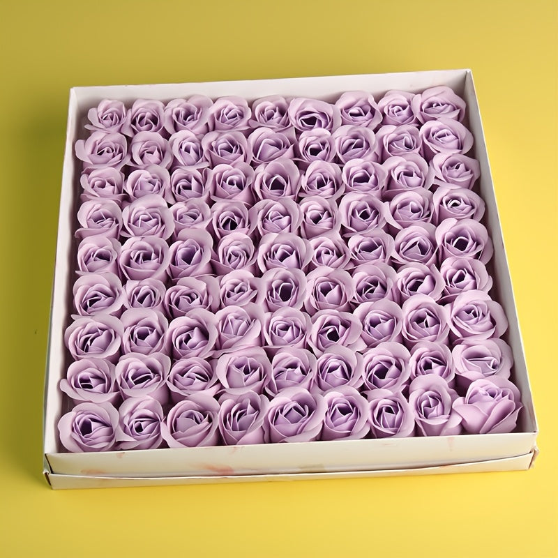 Box of 81 everlasting roses, ideal for Valentine's Day gifts, wedding decorations, anniversary presents, home decor, and enhancing photos.