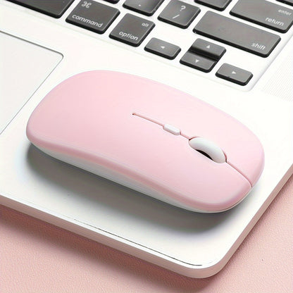 Ergonomic wireless mouse ideal for laptops with 2.4Ghz USB receiver for office or gaming.