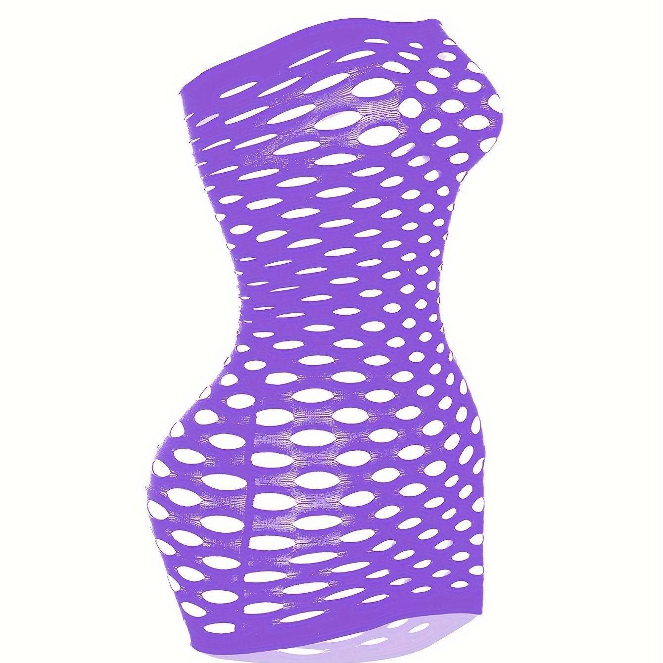 Sexy fishnet dress with cutouts, tube bodycon babydoll lingerie - bodystocking.