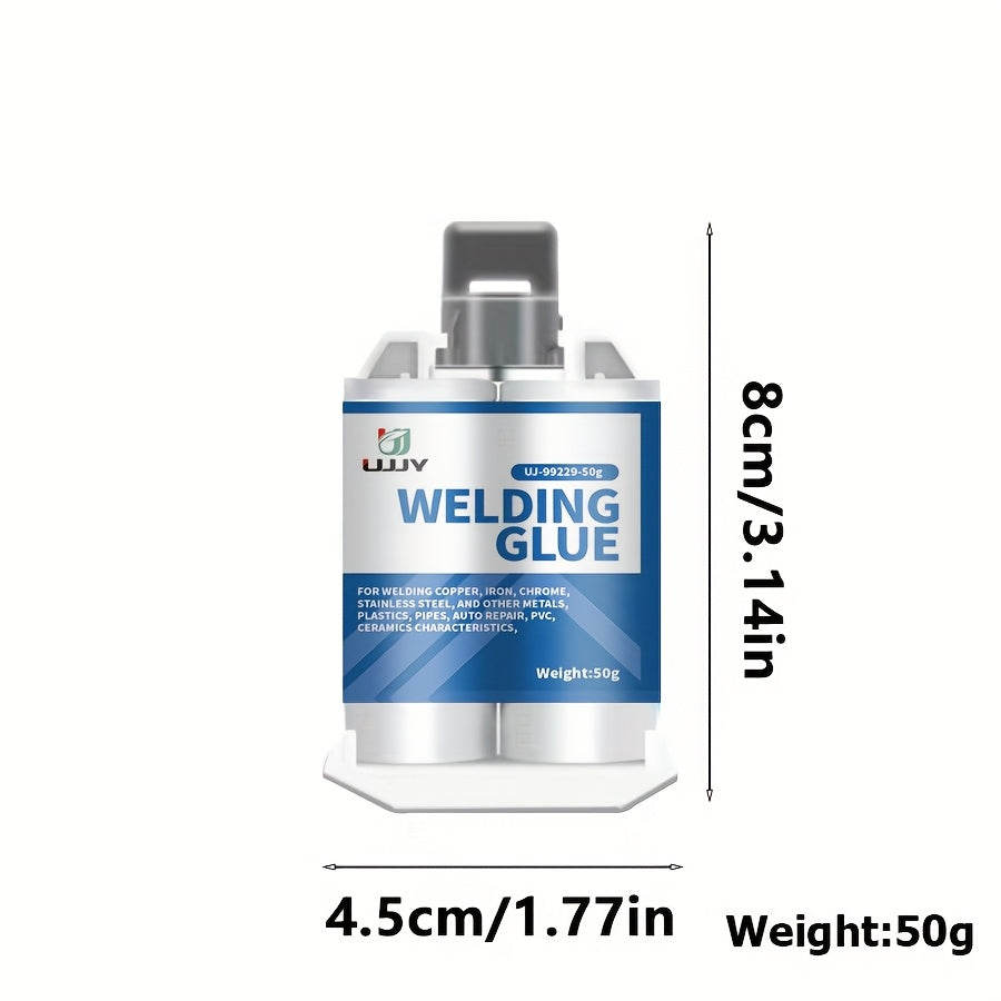 UPVY Strong Welding Glue - Waterproof, Oil-Resistant, High-Temperature Adhesive for various surfaces - Fast Curing, 80g + 30g tubes