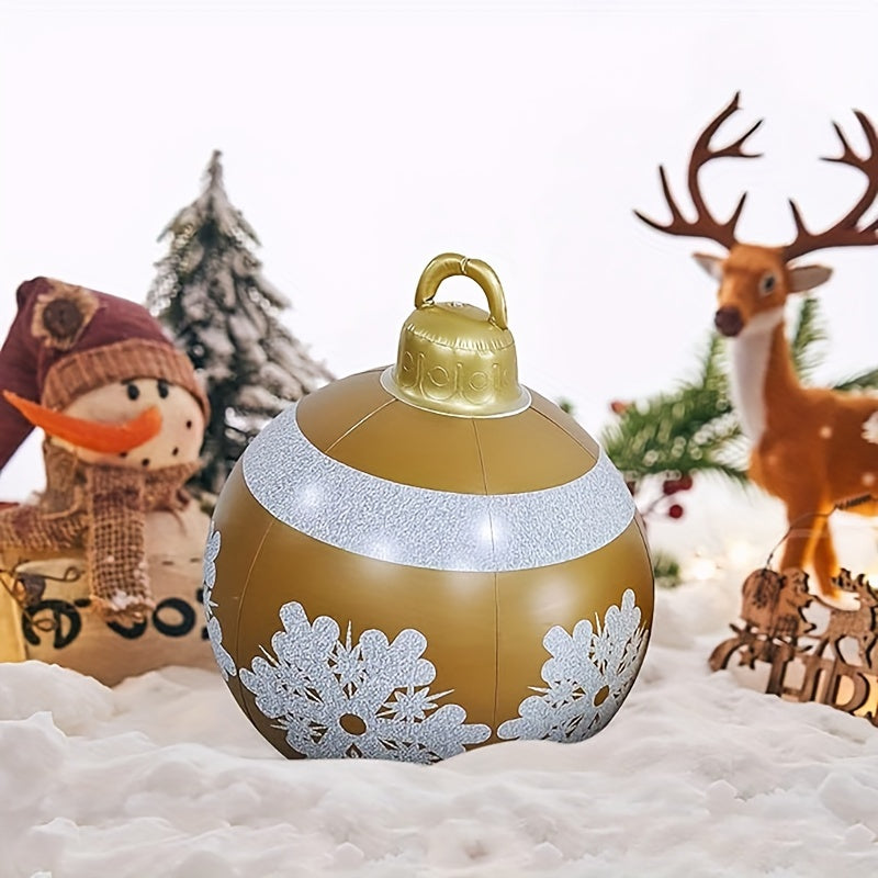 Inflatable Christmas balls are eye-catching PVC balloons used in gardens, entrance passages, front doors, terraces, lawns, and entrance halls for seasonal decoration.