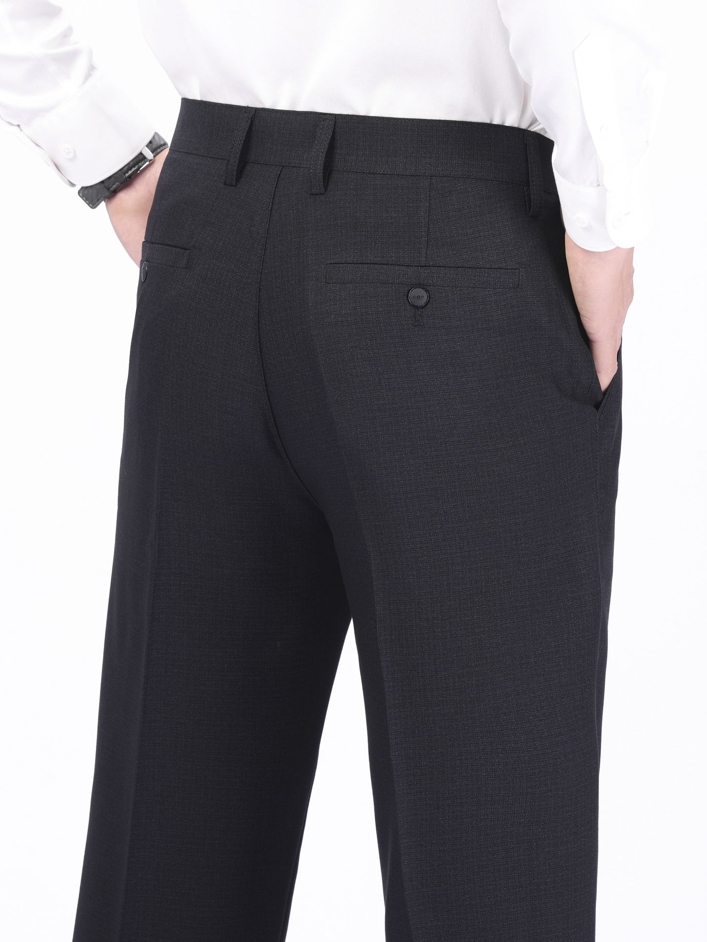 Large Men's Solid Color Business Pants