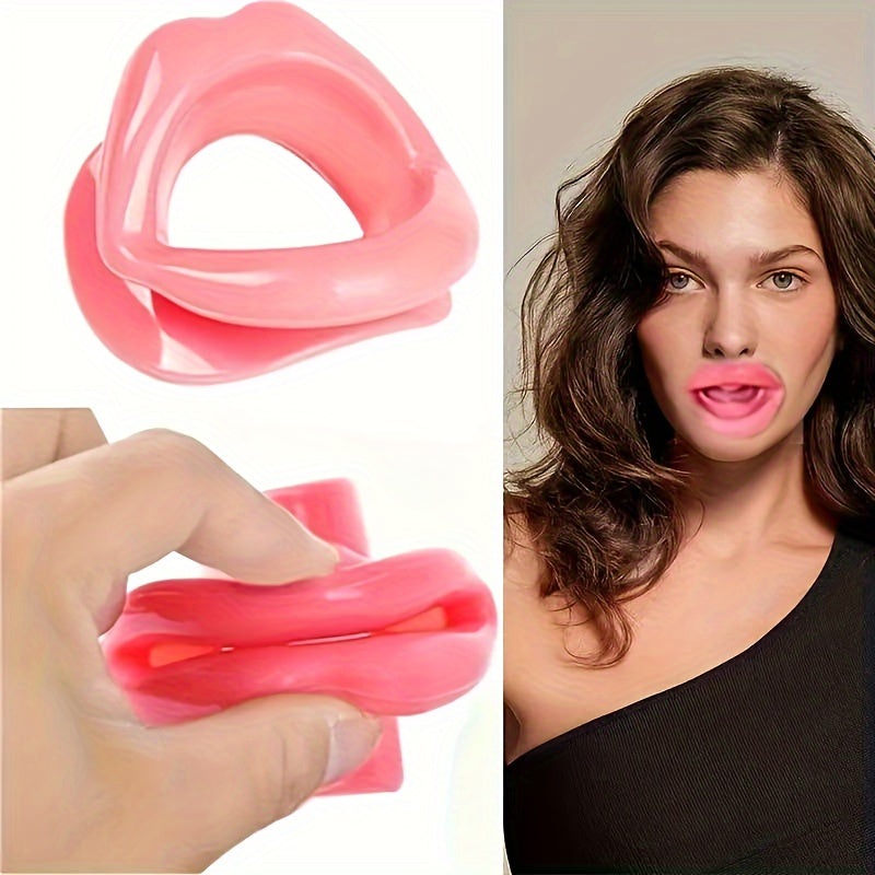 Silicone Lip Corrector and Oral Smile Trainer for Women, Portable Facial Training Tool.