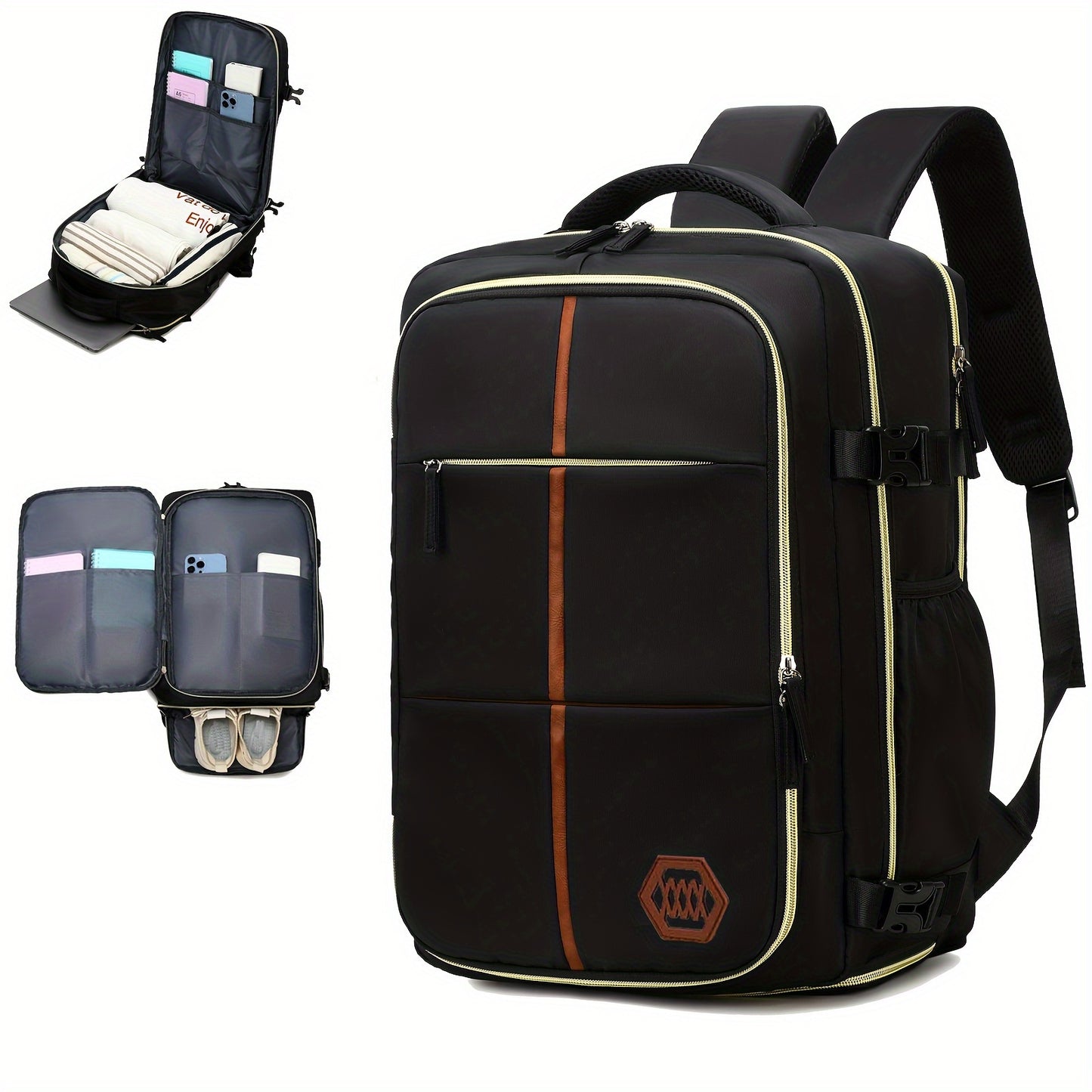 Unisex travel backpacks, airline-friendly laptop bags, sports backpacks with shoe compartments, and school backpacks.