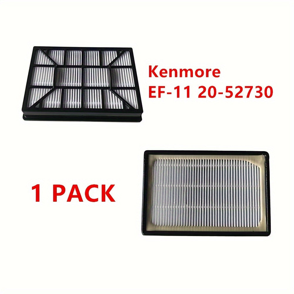 Replace the HEPA media filter in your Kenmore vacuum with this 1-pack EF-11 canister vacuum filter. This filter is compatible with the KC38KEEJZ000 model and is constructed with a durable plastic frame and high-efficiency paper for optimal performance.