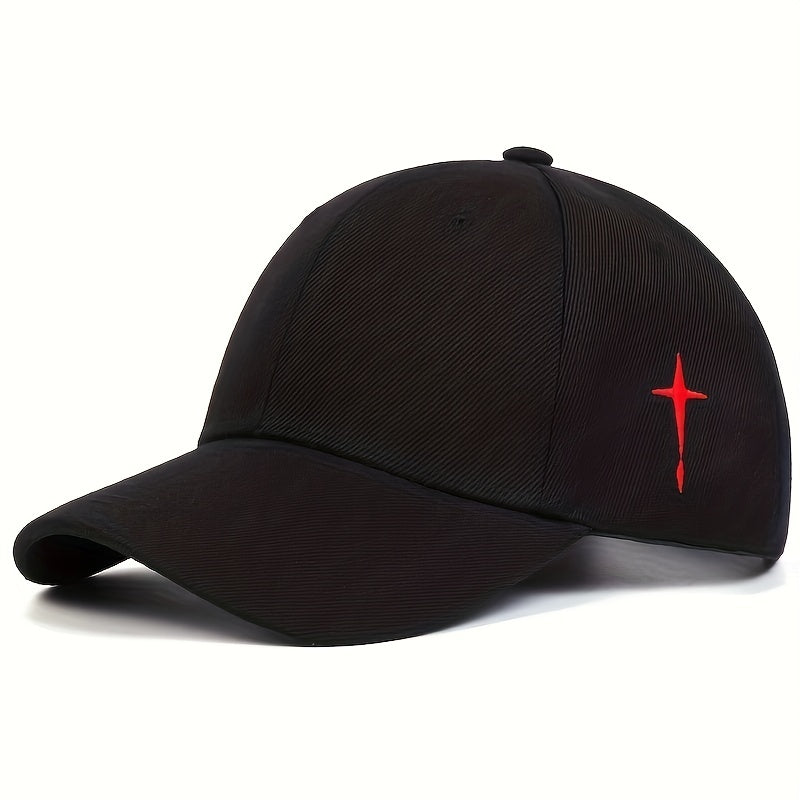 A stylish and versatile men's cross baseball cap, perfect for spring, fall, and summer. This adjustable hat is an excellent choice for gifts.