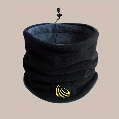 This unisex polyester fleece neck gaiter is a versatile multi-wear scarf ideal for skiing, hiking, biking, and staying warm in the winter. The double-sided thickened cap comes in a solid color and can be hand washed or dry cleaned. This knitted neck