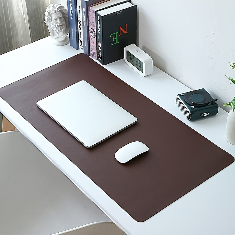 1 Non-slip PVC Faux Leather Desk Mat, Waterproof and Stain Resistant, Easy to Clean, Available in Multiple Colors for Office or Study Table.