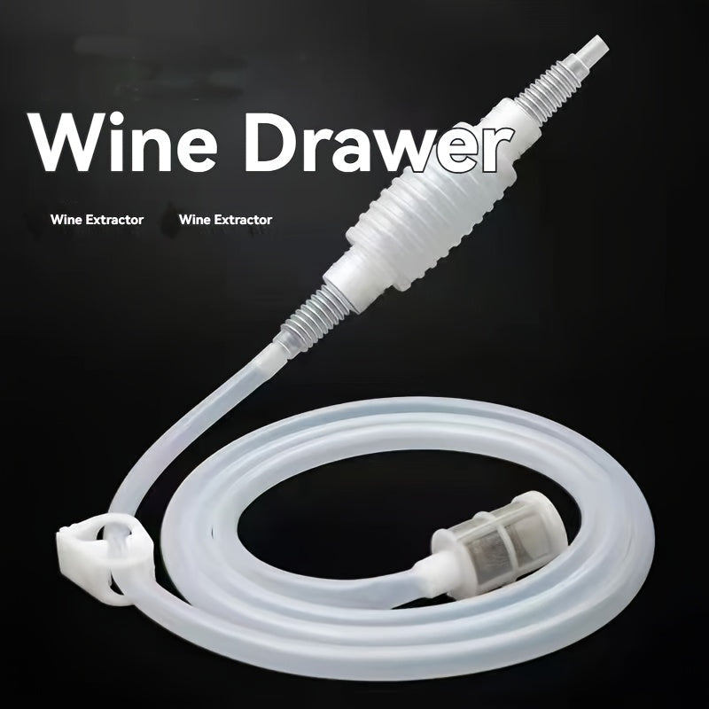 Food grade wine pump with silicone tube siphon filter for fish tank water changer.