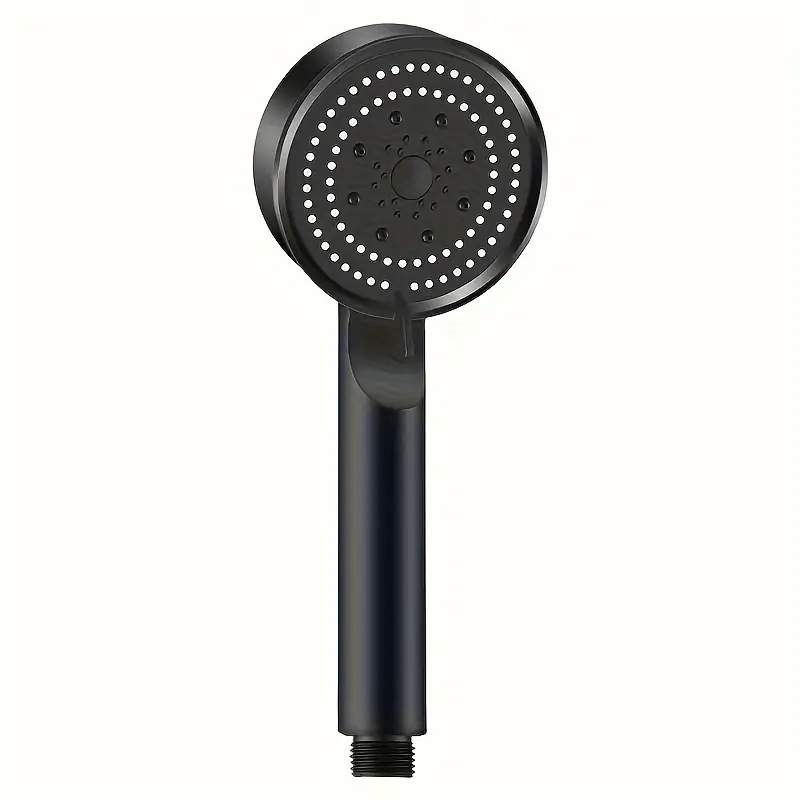 5-setting high-pressure shower head with adjustable flow, wall-mounted, silicone nozzles for better shower experience.