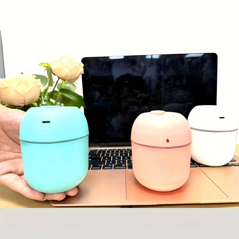 Compact Portable Mini Humidifier with Aroma Diffuser - Perfect for Car, Office, Bedroom, Travel, and School - Unique Gift Idea