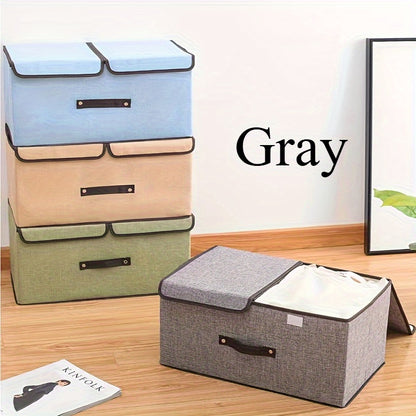 Retro storage box with lid for organizing panties, bras, toys, clothes, files, and household items in your wardrobe.