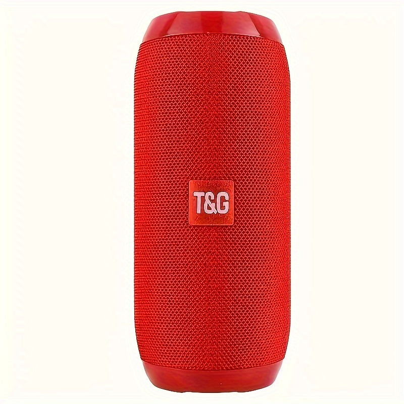 TG117 Portable Wireless Speaker with TWS Stereo, Built-in Mic for Calls, FM Radio, TF Card and USB Playback - Perfect for use.