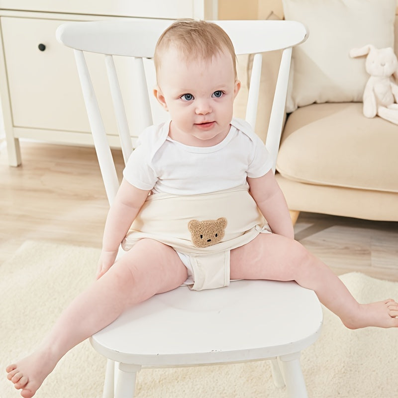 Adjustable Dining Chair Safety Belts for Children - Set of 2 - Made from Lead-Free Polyester, Ideal for Indoor and Outdoor Use - Comes in Orange, Cream, Pink, and Green