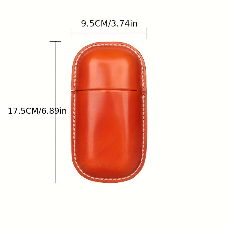 High-quality, stylish faux leather glasses case with retro-inspired design for ultimate protection and storage for your glasses.