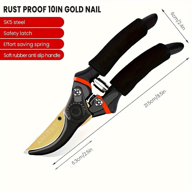 High-Quality Garden Pruning Shears - Sharp, Durable Trimmer with Non-Slip Handle for Easy Cutting