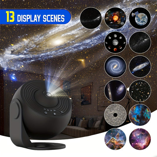 12-in-1 Star Projector: Bedroom Planetarium, Aurora, Night Light for Kids and Adults