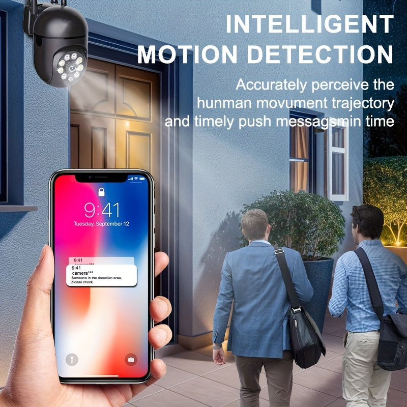 The Teruhal 3MP HD Wi-Fi Security Camera offers 355° Pan-Tilt-Zoom capabilities, Night Vision, AI Motion Detection, Two-Way Audio, Color Night Vision, 2.4G Intercom, Remote Control, and Home Surveillance System compatibility. Powered by USB and