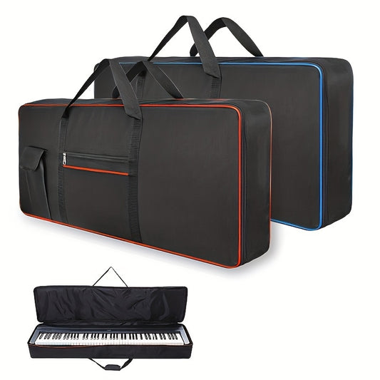 Durable gig bag for 61/76/88 key electric pianos made of Oxford cloth with double shoulder straps, max size 138.0x33.99x16.99cm.