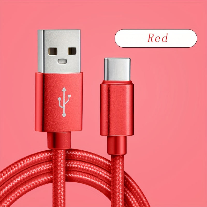 Fast-charging USB C cable for Samsung, Redmi, and OnePlus, ideal for travel and office use.