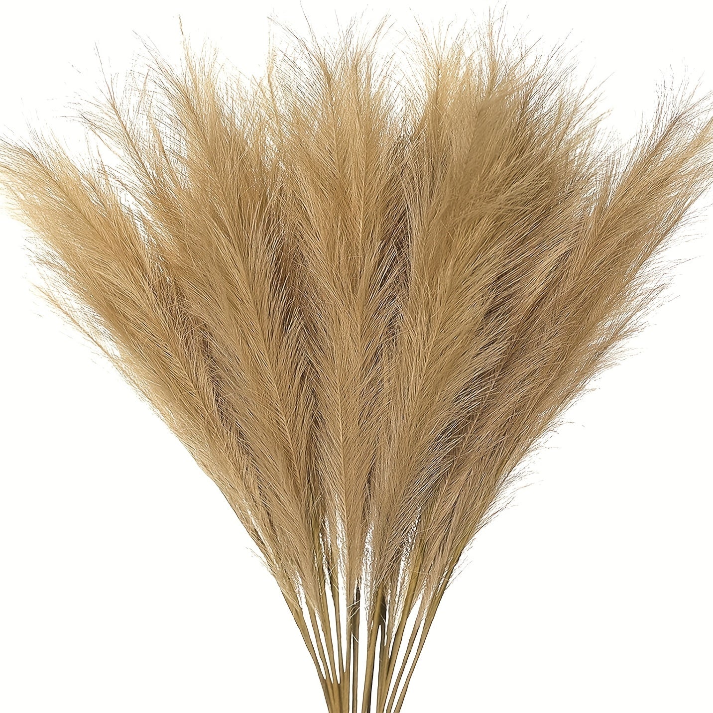 12 Bohemian fabric pampas grass decorations, 54.86cm artificial plants for tabletop, suitable for various holidays - no container included